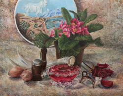 Still Life Life With Antler by Shelley Pearson