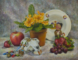 Still Life With Beaver Skull by Shelley Pearson