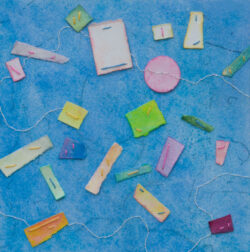 Captured Scraps - painting by Shelley Pearson