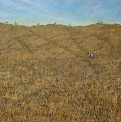 Lovers Unaware of Cow - painting by Shelley Pearson