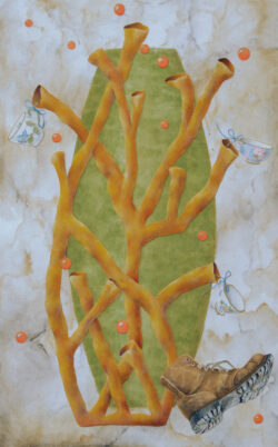 Stigmas Issuing Cups - painting by Shelley Pearson