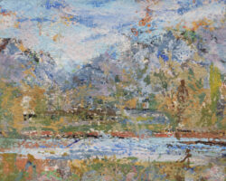 Untitled (Landscape) - painting by Shelley Pearson