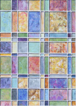 Random Grid - Colour 1 - painting by Shelley Pearson